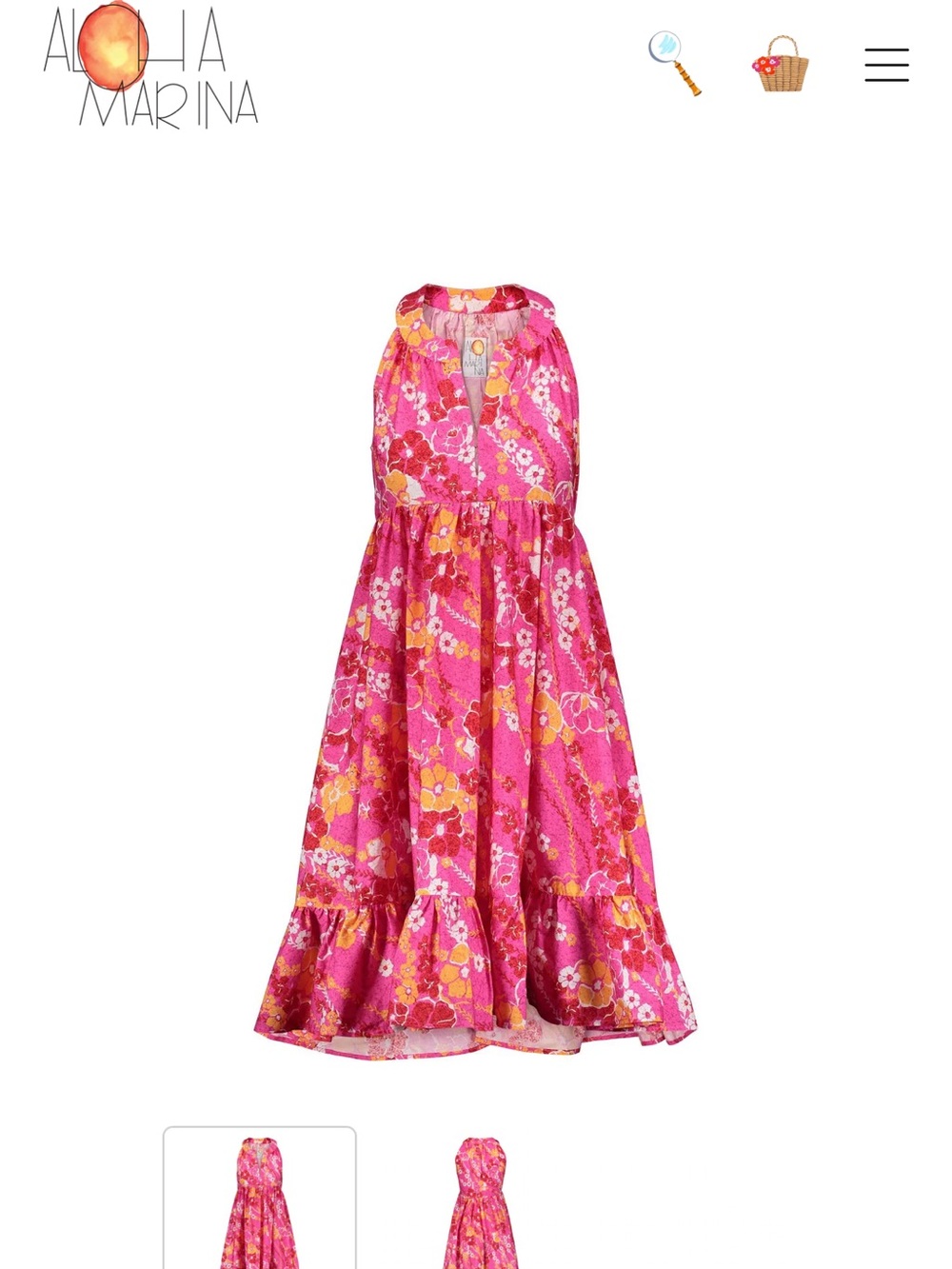 NWT Aloha Marina Floral Sundress